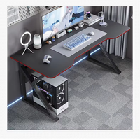 Juego de mesa y silla de juego Simple y moderna y barata con estante, mesa de ordenador para el hogar de alta calidad, organizador de escritorio para Juegos de oficina