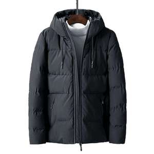 Coupe-vent de style européen et américain pour hommes, hiver, nouvelle meilleure vente, <span class=keywords><strong>manteau</strong></span> <span class=keywords><strong>court</strong></span> à capuche en coton, vêtements pour hommes, vente en gros - Product Image 2