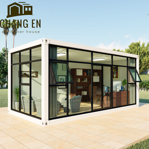 DYCE1 Moderna Oficina Móvil <span class=keywords><strong>de</strong></span> Lujo para Exteriores, <span class=keywords><strong>Casa</strong></span> Contenedor Prefabricada <span class=keywords><strong>de</strong></span> Acero <span class=keywords><strong>en</strong></span> Oferta con Estructura <span class=keywords><strong>de</strong></span> Pared <span class=keywords><strong>de</strong></span> Vidrio a Bajo Precio - Product Image 1