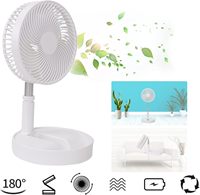 Nouveau ventilateur électrique multifonctionnel Rechargeable 3600mah Mini plancher télescopique pliant à faible bruit ventilateur d'été refroidissement pour la maison