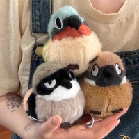 Adorable Peluche Oiseau Petit Hirondelle, Figurine Ornementale 11cm, Rembourrage Coton PP, Cadeau Idéal pour le Festival Qixi pour Filles, Chine 14+