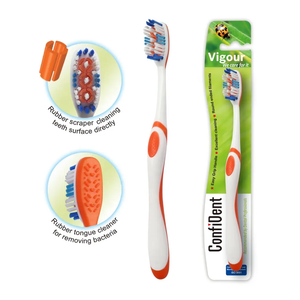 Cepillo de Dientes de Plástico Portátil, Cuidado Bucal Manual, Limpieza Efectiva, Cepillo de Dientes para Adultos con Cerdas Suaves - Product Image 4