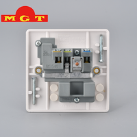 Interruptor de Enchufe OEM 15A, Estándar del Reino Unido, para Hogar, Hotel, Oficina, Proyecto, Interruptor de Una Vía, Venta al Por Mayor
