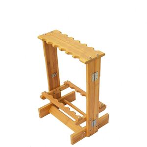 12 pièces cannes pliantes en <span class=keywords><strong>bambou</strong></span> canne à pêche présentoir matériel de pêche étagère <span class=keywords><strong>tige</strong></span> Support - Product Image 4