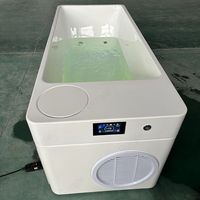 Prix d'usine Récupération des athlètes Plunge froid Contrôle de l'application Wifi Baignoire glacée Tout en un Plunge froid avec lumière LED et filtre