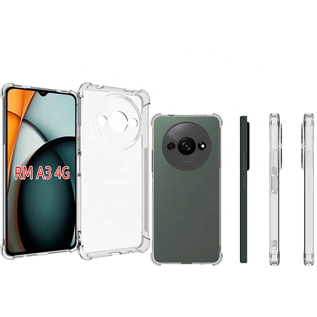 For Redmi Note 9 9T A1 Plus A3 A5 4G Soft Tpu Shock Proof Transparent Back Cover Phone Cases
