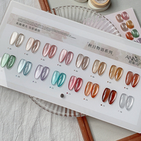 Vente en gros 16 couleurs miroir clair de lune porcelaine blanche matière première vernis à gel en vrac platine gel oeil de chat en vrac
