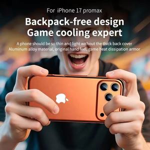 Coque de téléphone en métal aluminium pour iPhone 17 Pro Max 16 15 14, protection antichoc, cadre métallique, <span class=keywords><strong>dos</strong></span> ouvert, dissipation rapide de la chaleur - Product Image 5