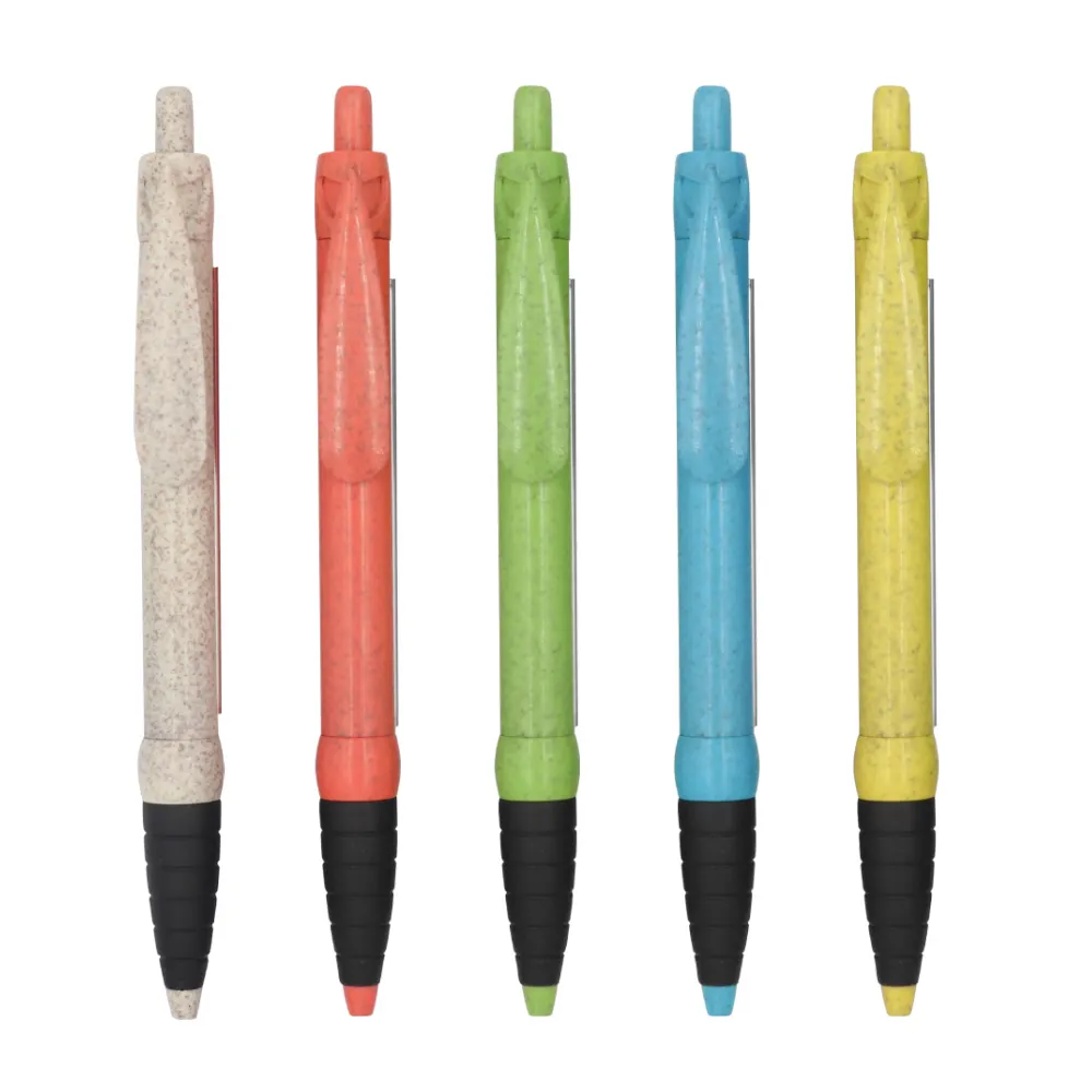 Экологичный материал переработанная ручка баннер ручка пластиковая шариковая ручка с выдвижной бумагой