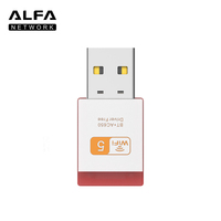 Adaptador USB Wi-Fi+ ALFA Network 650M, Receptor de Red Inalámbrica Externo Plug & Play, Compatible con Windows 7/8.1/10/11