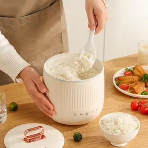 wholesale Mini Dormitory Electric Rice Cooker Ceramic Nonstick Pot Electric cookware Hot Pot Adjustable Electric Cooking Pot