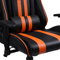 Chaise de bureau pivotante de direction traditionnelle en cuir PU avec accoudoirs réglables pour ordinateur et jeux