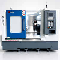 Tour CNC à banc incliné de précision TCK52DY, centre de tournage CNC 4 axes avec axe Y et outils motorisés, fonctionnement automatique