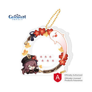 2025 gros populaire Gadgets sous licence officielle <span class=keywords><strong>Genshin</strong></span> Impact acrylique porte-clés breloques Promotion cadeau acrylique pendentif - Product Image 3