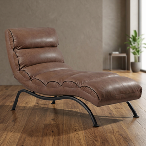 Sillón Reclinable Ergonómico Moderno para Sala de Estar y Dormitorio, Diseño Curvo de Alta Calidad, Estructura Metálica Delgada, Venta al Por Mayor de Fábrica - Product Image 2