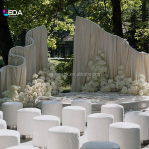 Nuevo 2026 Soporte Arqueado Metálico para Decoración de Fondo de Tela, para Decoración de Escenarios al Aire Libre y Bodas, Precio Mayorista - Product Image 6