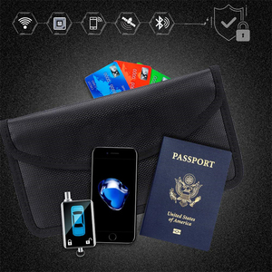 Sac Faraday ignifuge avec fermeture éclair RFID clé de voiture bloqueur de Signal portefeuille pochette de protection RFID étui de protection pour téléphone portable - Product Image 6