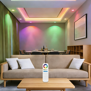 Plafonnier LED avec télécommande et télécommande RGB WIFI Tuya APP Alexa Google Assistant Spot à gradation 20W 25W Éclairage intérieur - Product Image 2