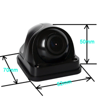 Cámara de Visión Trasera Esférica AHD 720P/1080P con Visión Nocturna Starlight y Ajuste de 360 Grados para Vehículos, Autobuses y Camiones