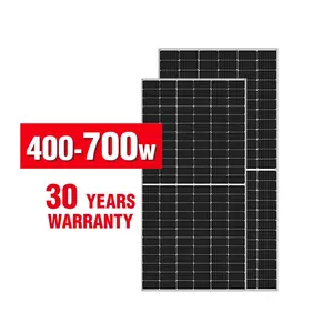 Produsen pabrik semua hitam penuh panels 550w 555w 560w panel surya shingled untuk ubin atap