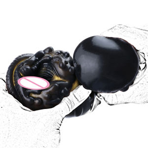 GEEBA 9.8 Inches <span class=keywords><strong>Black</strong></span> Male Masturbation Aircraft Cup Pour Hommes Sex Pussy Soft Cow Dolls - Product Image 4