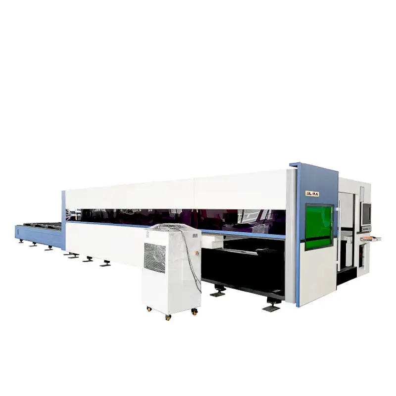 Mesin Pemotong Laser CNC Serat Logam, 1500 Watt 2000W 6000W Kecepatan Tinggi