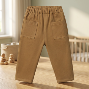 Kids Pure Color Pants Baby Girl Boy Loose <b>Trousers</b> High Quality Winter Casual Sweatpants Kids Cotton Pants Autumn - Product Image 2