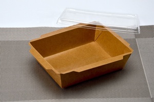 <span class=keywords><strong>Caja</strong></span> de Papel Kraft Desechable para Envasado de Alimentos con Tapas Transparentes, <span class=keywords><strong>Caja</strong></span> para Pollo Frito Coreano, Contenedor Antigrasa para Llevar, <span class=keywords><strong>Caja</strong></span> de Alimentos Personalizada - Product Image 6