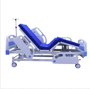 Hospital Furniture ICU Room 3 Function Medical electric therapy bed with mattress 3 crank hospital bed