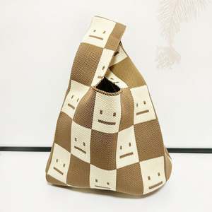 Knitting <strong>Bag</strong> Handbags Large Crochet Tote Retro Cotton Recycled Vestshape Women Organizer Craft <strong>Crotchet</strong> Knit <strong>Bag</strong> - Product Image 3