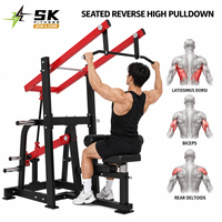 Machine à tirer vers le bas assis à charge libre SK-MAX20, équipement de musculation commercial pour salle de sport, fournisseur OEM ODM, usine chinoise