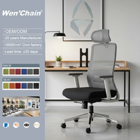 Chaise de jeu ergonomique moderne en mesh avec accoudoirs 3D réglables, pivotante, garantie 2 ans - Utilisation à domicile/bureau