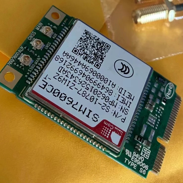 NF 4G LTE Module/Cable for Raspberry Pi 4B MC7700 PCI-E 100Mbps 3G/4G LTE FDD MiniPcie to USB2.0 for Windows/Linux