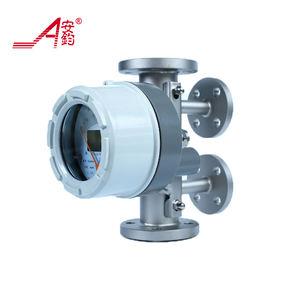 アナログ 4-20mA 可変面積流量計 アルミニウム合金チューブ ロータメーター 液体 ガス 油圧油 ポインター LCD ディスプレイ +/-1% 精度 - Product Image 3