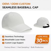 Gorra de Béisbol de Punto Sin Costuras, Transpirable, Ligera, con Logotipo Personalizado, Gorra Deportiva de Secado Rápido para Golf y Running, OEM, Sin Estructura, Ajuste Flexible