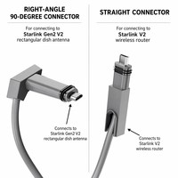 Câble de remplacement Tuochi Starlink V2 CAT5E FTP 24AWG PoE+Données Combo Connecteur 20 broches IP67 2M 10M 23M 46M pour Antenne Rectangulaire Gen2