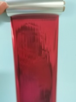 CINTA DE IMPRESORA DE RESINA DE COLOR ROJO BRILLANTE DE METAL UTILIZADA PARA IMPRESORA DE ETIQUETAS