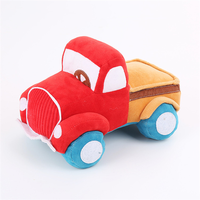 Jouet en peluche pour enfants : Camionnette vintage et avion de dessin animé, ensemble de poupées en peluche voiture et avion