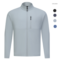 Veste bomber décontractée pour homme, col montant zippé, style varsity, biker, uni, softshell, polaire, haute qualité, vente en gros, manches longues