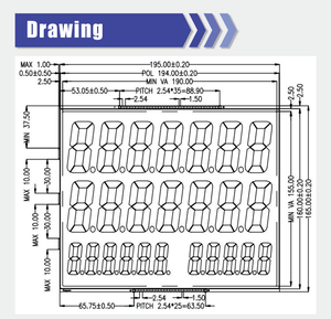 Fabricant Vente Personnalisé Segment <span class=keywords><strong>Code</strong></span> Panneau d'Affichage LCD et Module Personnalisé Monochrome Segment Lcd - Product Image 6