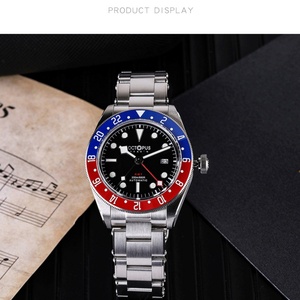 Octopus Men GMT Watch 39mm <b>Automatic</b> Mechanical 20ATM Waterproof BGW-9 Luminous Sapphire Rotatable Ceramic Bezel Hangzhou 6460 - Product Image 5