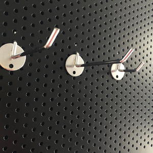 <strong>Display</strong> Board Pegboard <strong>Display</strong>, Metal <strong>Peg</strong> Board <strong>Display</strong> Rack, Art <strong>Display</strong> Stand - Black - Product Image 2