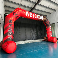 Arco Inflable de 8m para Carreras, Línea de Meta, Resistente al Agua, Tela Oxford Duradera, Logotipo Personalizado para Maratones y Eventos Deportivos, Directo de Fábrica