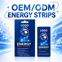 Bandes énergétiques à action rapide sous marque privée, bandes de caféine à absorption rapide, soutien de la concentration à la L-Théanine, OEM ODM, directement de l'usine