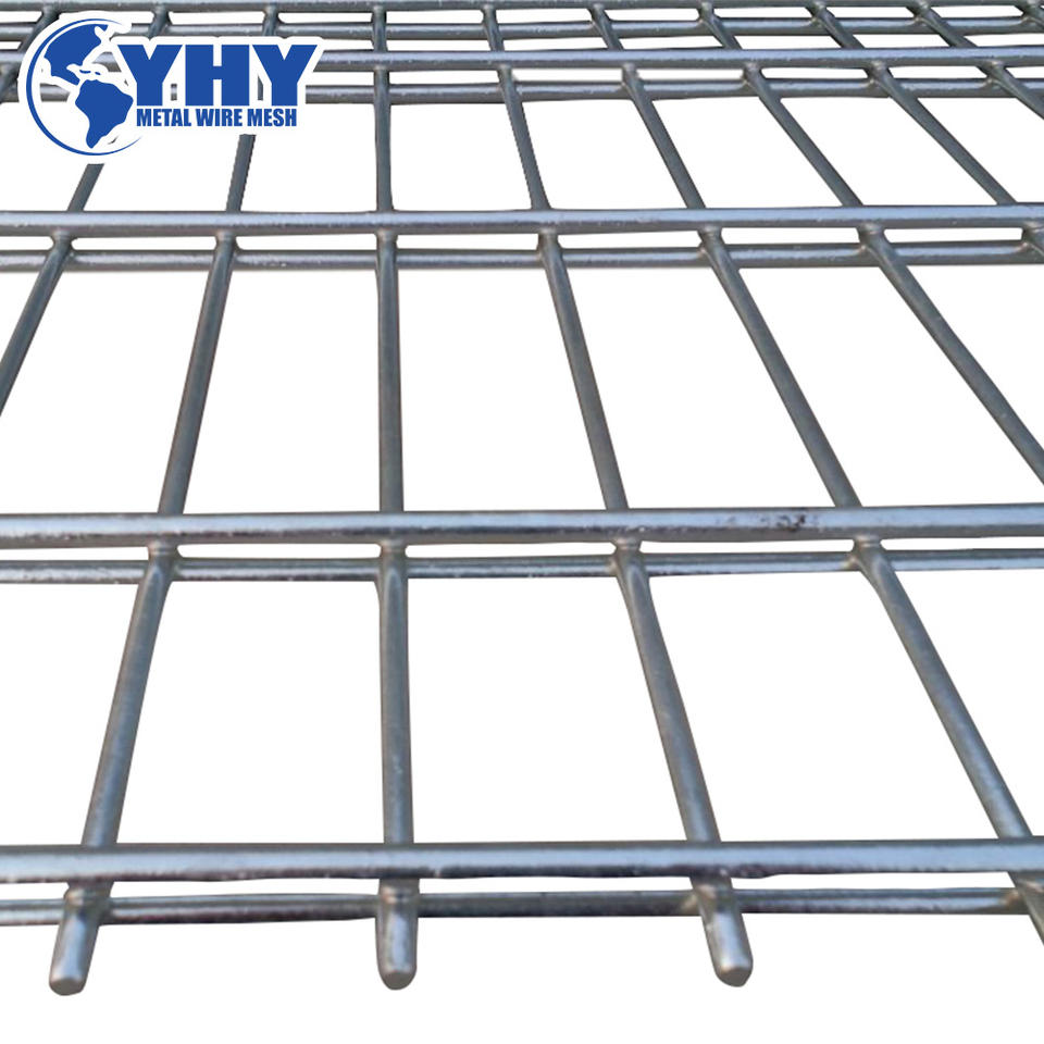Security Property Fence Heavy Duty Double Wire Fence Panel Welded Wire Mesh Fencing Galvanized ...