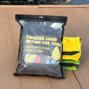 <b>Quick</b> Dry Personalized Detailing Wash <b>Towel</b> Car Cleaning Microfiber <b>Towel</b> Twisted Loop Car <b>Drying</b> <b>Towel</b> - Product Image 1