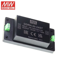 Convertisseur d'alimentation industriel DC-DC 24V Meanwell DDRH-15/30/45/60/120/240-5V/12V/24/32/48DR/P/ST de Taïwan pour compteur de prières