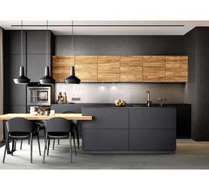 Armoire de cuisine en bois massif classique de luxe réglable pour la maison de haute qualité pour l'intérieur - Product Image 5