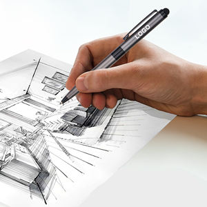 Nouveau Stylo Bille et Stylet Métallique 2-en-1 Promotionnel Mat avec Logo Personnalisé Imprimé au Laser, Nouveauté à Cliquet - Product Image 5