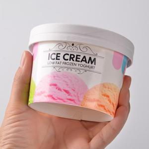 Conception personnalisée de haute qualité biodégradable jetable 3oz 4oz 5oz 8oz salade yaourt crème glacée tasse en papier avec couvercle en papier - Product Image 5